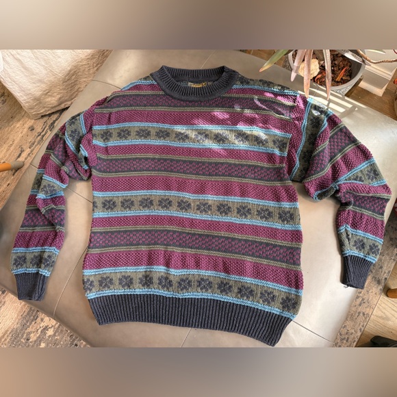 Vintage Eddie Bauer Chunky Crewneck Knit Sweater - Picture 1 of 6